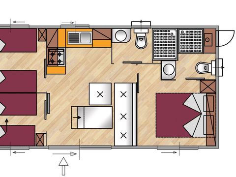 MOBILHOME 6 personnes - Suivant.