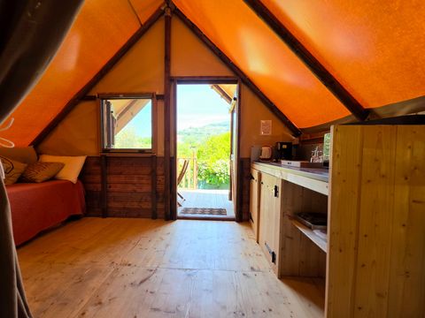 TENTE TOILE ET BOIS 4 personnes - Safari Lodge