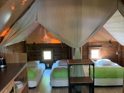 TENTE TOILE ET BOIS 4 personnes - Safari Lodge