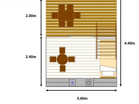 TENTE TOILE ET BOIS 3 personnes - Bohéme Lodge