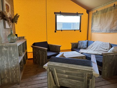 Hébergement 5 personnes - Tente Safari Lodge (40 m² - 2 ch.)