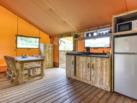 Hébergement 5 personnes - Tente Safari Lodge (40 m² - 2 ch.)