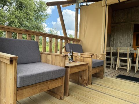 Hébergement 5 personnes - Tente Safari Lodge (40 m² - 2 ch.)