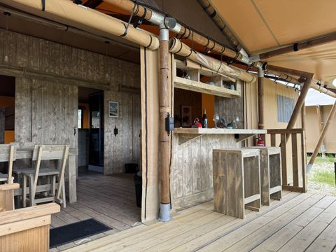 Hébergement 5 personnes - Tente Safari Lodge (40 m² - 2 ch.)