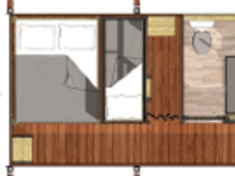Hébergement 4 personnes - Tente Safari Lodge (21 m2 - 2 ch.)
