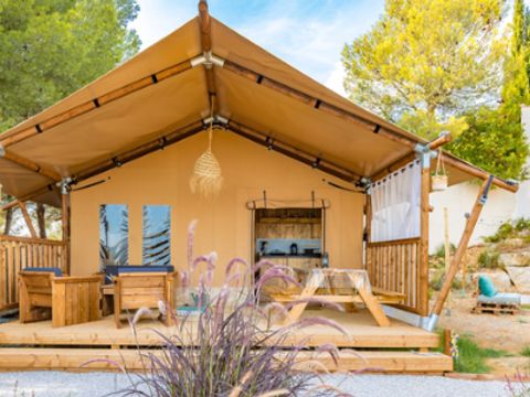 Hébergement 4 personnes - Tente Safari Lodge (21 m2 - 2 ch.)