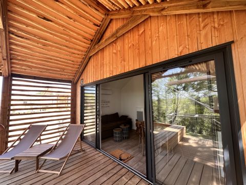 CHALET 5 personnes - Lodge 2 chambres et Spa - Rustique