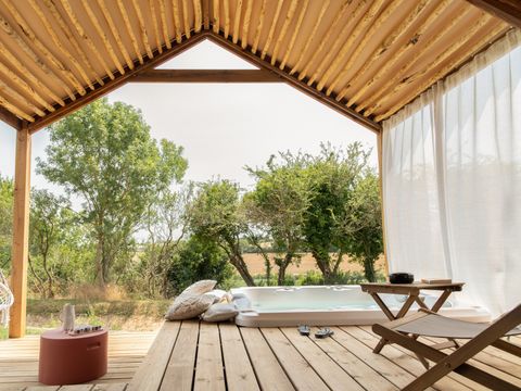 CHALET 5 personnes - Lodge 2 chambres et Spa - Rustique