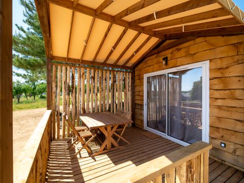 LODGE 4 personnes - Lodge Ethnique 1 chambre + canapé convertible séjour