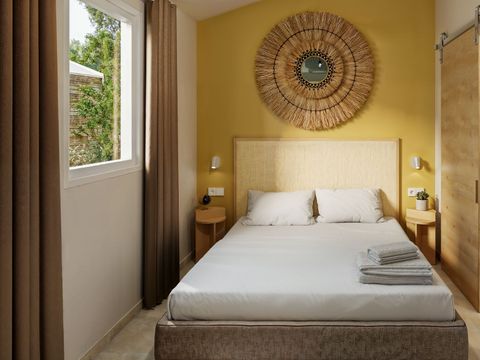 LODGE 4 personnes - Lodge Ethnique (sans spa) 1 chambre + canapé convertible séjour
