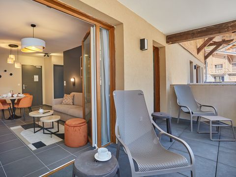 Appartement 6 personnes - 2 pièces - Cabine - Vue montagne - Env. 37 m²