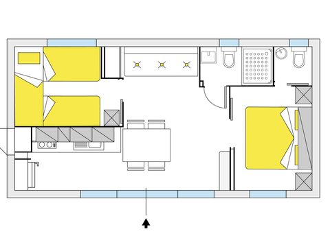 MOBILHOME 5 personnes - Giotto Plus 5 pers.