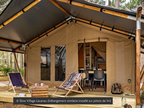 TENTE TOILE ET BOIS 5 personnes - Tente Lodge Insolite 2ch