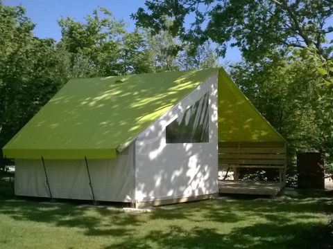 TENTE TOILE ET BOIS 4 personnes - Tente Sahari 2 ch 17m2