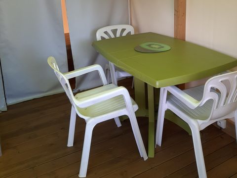 TENTE TOILE ET BOIS 4 personnes - TENTE SAHARI 2 CH 4 pers 1/4 pers