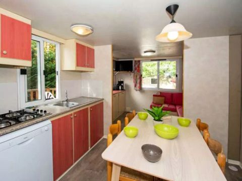 MOBILHOME 6 personnes - Cottage Liberté 4 Pièces 6 Personnes + TV