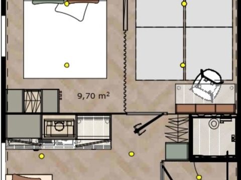CHALET 4 personnes - CHALETS ZONE PINEDE