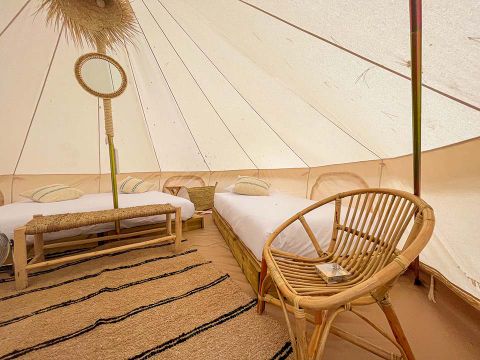 TENTE TOILE ET BOIS 4 personnes - Marfil Family (1R 4P)