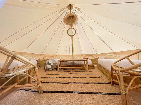 Tente en toile et en bois 4 personnes - Marfil Family (1R 4P)