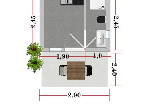 BUNGALOW 2 personnes - Bungalow 2 personnes