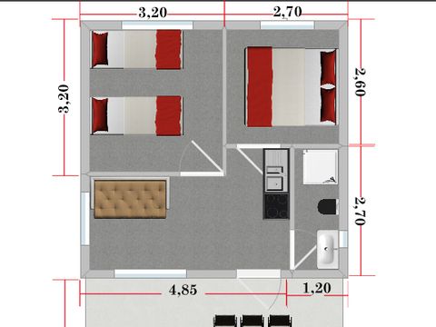 BUNGALOW 6 personnes - Bungalow 6 personnes