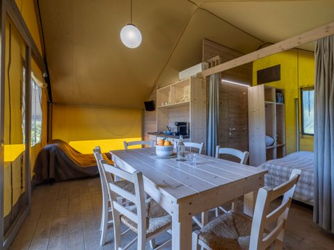 TENTE TOILE ET BOIS 2 personnes - Tente Safari Glamping