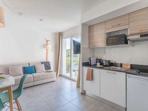 Studio 4 personnes - 1 zone de couchage - Terrasse ou balcon