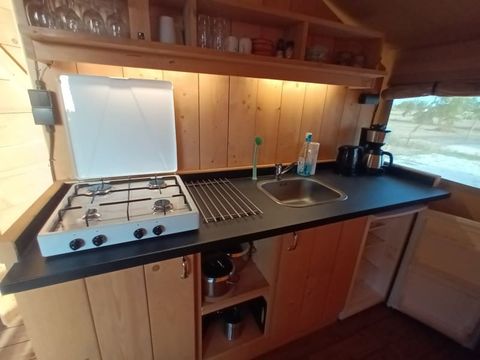 TENTE TOILE ET BOIS 4 personnes - Safari