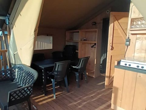 TENTE TOILE ET BOIS 4 personnes - Safari