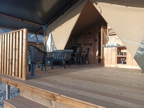 TENTE TOILE ET BOIS 4 personnes - Safari