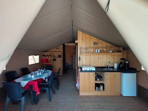 TENTE TOILE ET BOIS 6 personnes - Safari