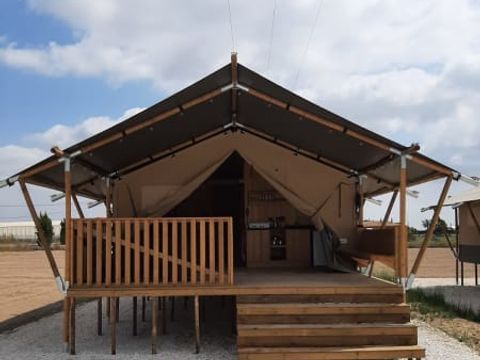 TENTE TOILE ET BOIS 6 personnes - Safari