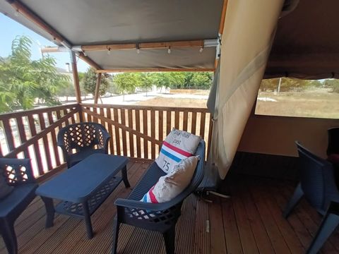 TENTE TOILE ET BOIS 6 personnes - Safari