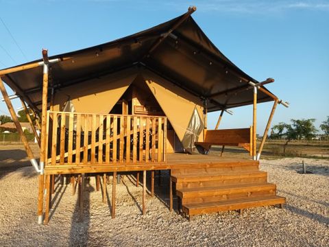 TENTE TOILE ET BOIS 6 personnes - Safari