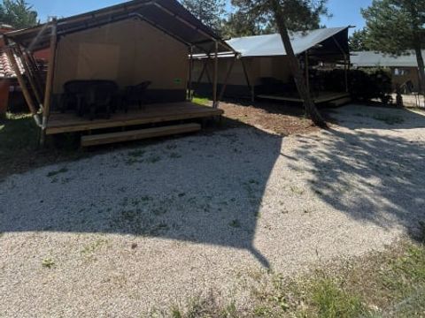 TENTE TOILE ET BOIS 4 personnes - Safari