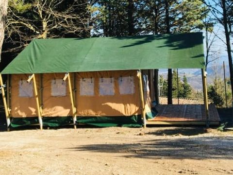 TENTE TOILE ET BOIS 6 personnes - Safari