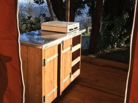 TENTE TOILE ET BOIS 6 personnes - Safari