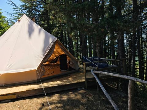 TENTE TOILE ET BOIS 4 personnes - Tipi