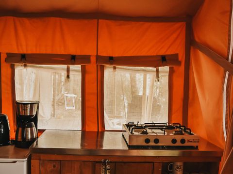 TENTE TOILE ET BOIS 6 personnes - Tente safari