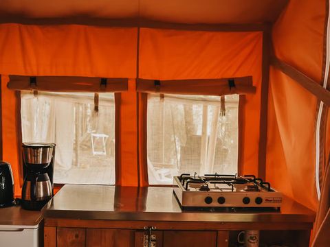 TENTE TOILE ET BOIS 6 personnes - Tente safari