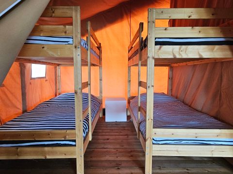 TENTE TOILE ET BOIS 6 personnes - Tente safari