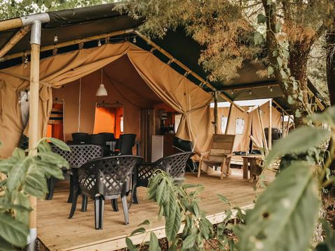 TENTE TOILE ET BOIS 6 personnes - Tente safari