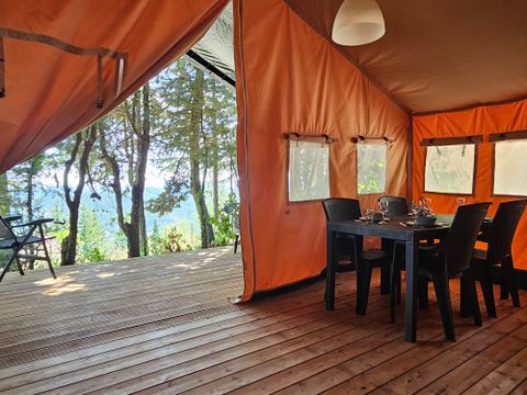 TENTE TOILE ET BOIS 6 personnes - Camping Luna del Monte - Tente Safari 6 personnes