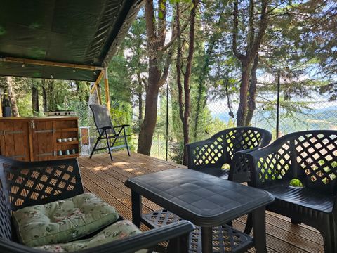 TENTE TOILE ET BOIS 6 personnes - Camping Luna del Monte - Tente Safari 6 personnes