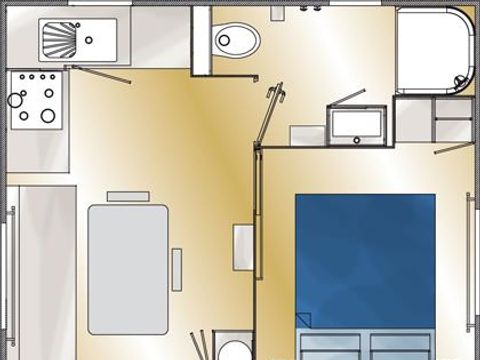 MOBILHOME 2 personnes - 18m²