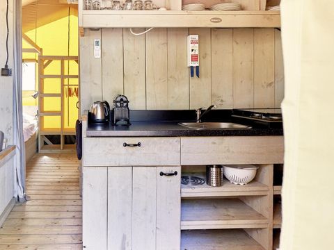 TENTE TOILE ET BOIS 5 personnes - La cambrousse
