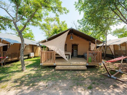 TENTE TOILE ET BOIS 5 personnes - La cambrousse