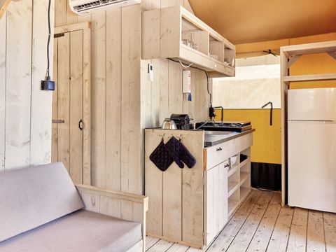 TENTE TOILE ET BOIS 5 personnes - La cambrousse