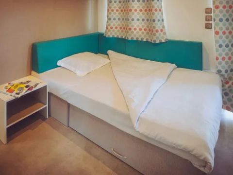 MOBILHOME 7 personnes - Salon Premium avec 3 chambres - cuisine extérieure
