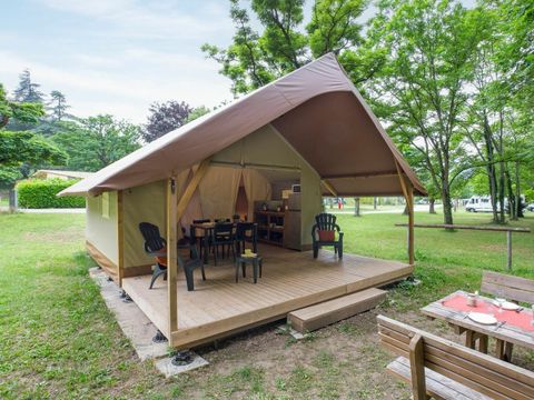 TENTE TOILE ET BOIS 5 personnes - LODGE 5p 2ch ***